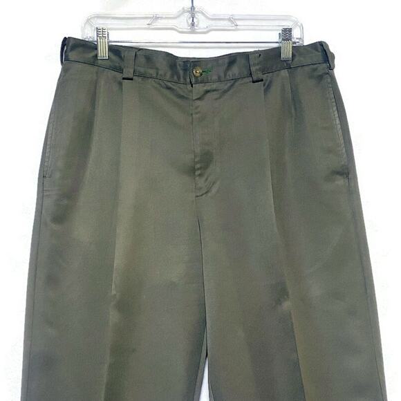 Tommy Hilfiger Dress Slacks Pants Men's 34 x 30 Army Green - Picture 4 of 7